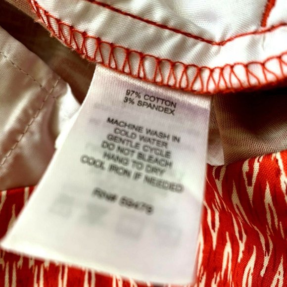 Kenar printed cotton ankle pants size 14 - Picture 10 of 11